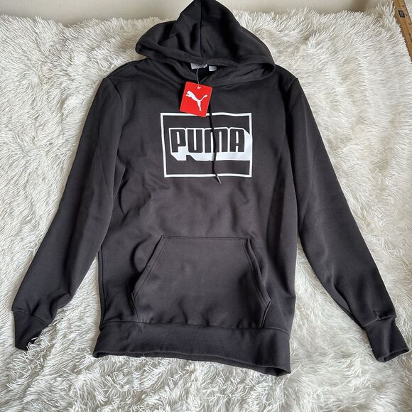Puma Unisex Logo Hoodie Sweatshirt Size S NWT Regular Fit - Picture 1 of 4
